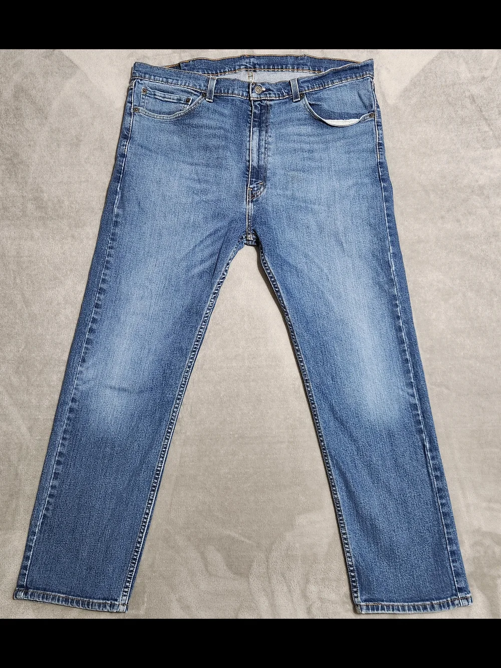 Levi's 505 Regular Straight Leg Jeans 40x30 Blue
